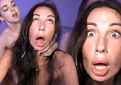 Submissive Bimbo Teen Cums Her Brains Out During Cervix Crushing Ffm Rough Fuck