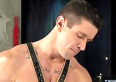 Tattoo son fetish with cumshot