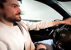 Car, gay funny, first-timer