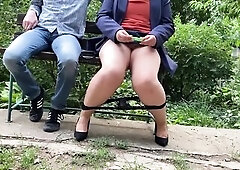 My hot stepmom does it in a public park