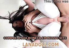 Gifted eater ate the doll's butt and came inside