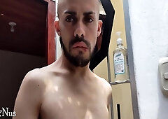 super-steamy boy demonstrates his face