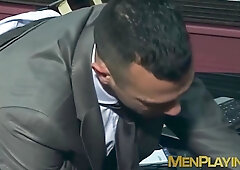 Hunky Alex Marte doggy styled the muscled ass of hottie Pablo Nunez