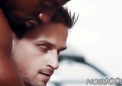 Handsome Dude Seduced And Fucked By His Muscular Black Trainer With Liam Cyber And Jackson Reed