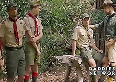 Twink Scouts Get Caught Spying And Now Join In On Gangbanging
