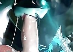 Arousing chick enjoys bouncing on her shemale cock all day