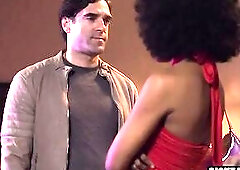 Unshaved ebony hottie gave a flawless oral in advance of sweetheart enjoyed coarse cunt banging