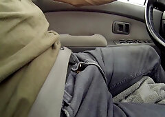 Urinating trousers in a mall