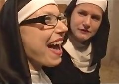 Filthy Chubby Nuns Love Lesbian Foreplay And Big Dicks