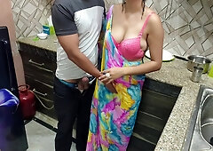 Hindi Sex - Indian Desi Bhabhi Fucked Hard By Her Devar First Time In Kitchen
