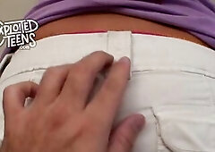 Blond eighteen yr old newbie with a super TAUT pink snatch