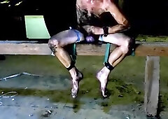 naked slave dirty clean the barn big balls tiedup outdoor gay show