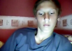 Young Blond Smooth And Charming Masturbating On Her Bed