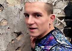 Stranger With A Big Dick Fucked A Street Athlete In An Abandoned Building And Cummed In His Ass - 38