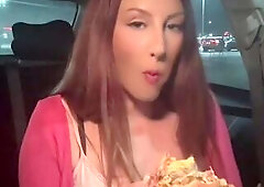 Italian Artemisia Love Eating in the car Full Movie scenes on OF