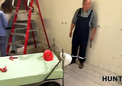 Hunt4k. teenie used her Tight Pussy to have fun at her work shift