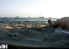 Dickflash on Public Beach