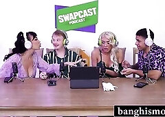 See Those MILFs Take Their Stepsons' Knobs Live on Podcast