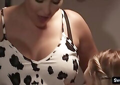 Naughty Ryan Keely licks Charlotte Sins milf pussy from behind