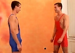 Playfully teasing with the twins