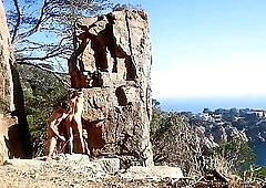 Kinky couple's outdoor sex adventure in public