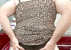 Bottoming, crossdresser dildo, gay extreme