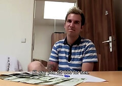 Debt Dandy: Very hot amateur finds irresistible masturbation