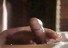 Bride enjoys the gift from her allies