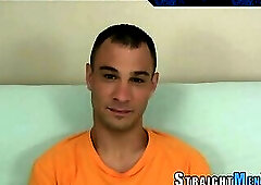 Straight dude gobbles cock