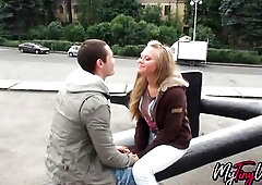 After promenade angel is in the mood for anal sex with her BF