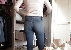 My wife's ally showing off her booty previous to a three-some
