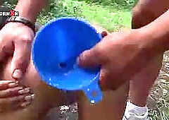 Conny Ferrara Anal Creampie and Ass Filled with Milk