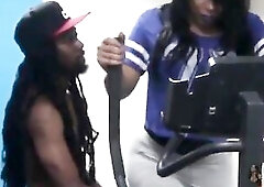 ts Sasha Strokes gets sucked and banged in public gym!