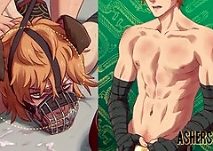 Gay sub Ashersmut goes through intense overstimulation and orgasm denial