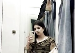 Sexy Teenage Gal With Consummate Booty Gone Wild At The Mall And Masturbate In The Dressing Room - Nearly Caught