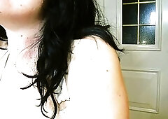 Swallowing Cum From Fucking-rubber