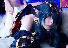 Genshin Impact. Layla Swallows A Big Cock Down Her Throat With Molly Redwolf