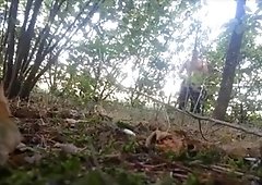 Masturbate naked near the road