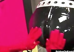 Femdom Queen RubberDoll Drilled By Boxed Doll Nicci Tristan!