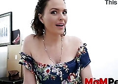 There's no thing stopping a older honey like Krissy Lynn from stuffing her cunt with her stepson's large wang in POV!