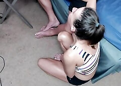 Rachel Lee HH22 Watching my vids and sucking jock! Facial Cum on titts