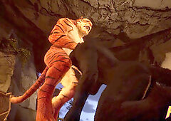 Wild life furry, oral job, gay cumshot