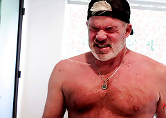 NASTYDADDY Bearded Hunk Got His Booty Licked & Tightened By Horny DILF