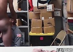 Smart ass young thief banged and drilled by handsome police