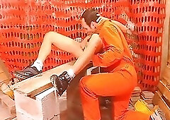 Filthy Guys In Uniform Fucking & Cumming