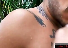 Gay Latino Sex in the Pool