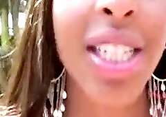 Super Sexy dark-hued honey sexy Tits & Body Interracial