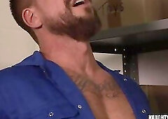 Big dick gay dildo with cumshot