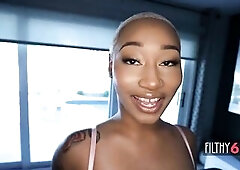 Ass ebony sweetheart screwed coarse from behind by the masseur - Thick Booty Daphne