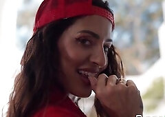 Slutty Pizza Hotty Screwing a Random Fortunate Dude